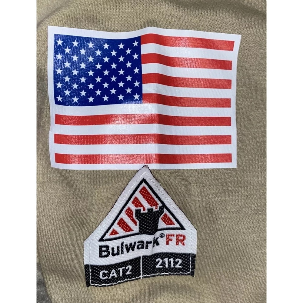 New Bulwark Women's IQ Series‎ Comfort Beige Knit Henley Sz Small Regular - Picture 8 of 9